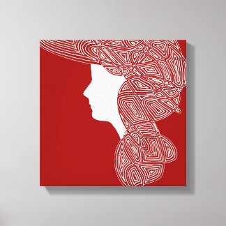 Lienzo Lady Red