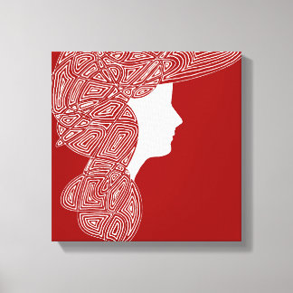Lienzo Lady Red