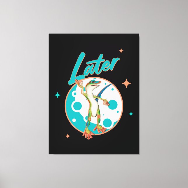 Lienzo Lagarto Divertido Más Tarde (Anverso)