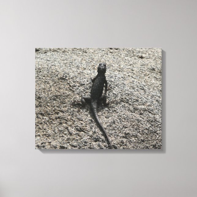 Lienzo Lagarto Negro (Anverso)