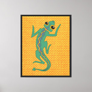 Lienzo Lagarto Verde Buggi Clipart Artístico-27847