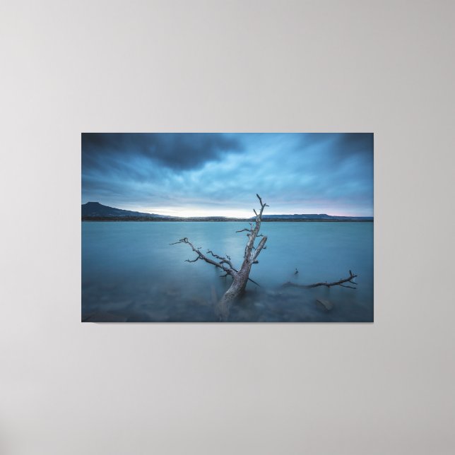 Lienzo Lago Abiquiu Nuevo México (Anverso)