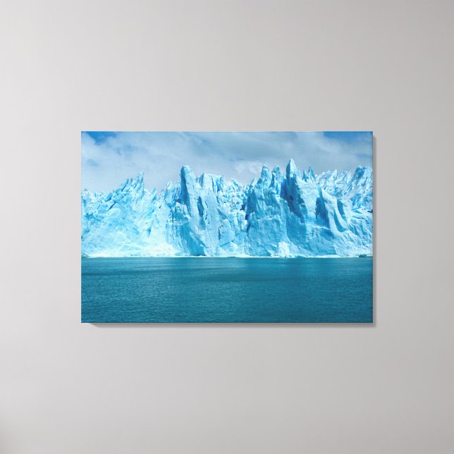 Lienzo Lago Azul, Hielo Y Cielo (Anverso)
