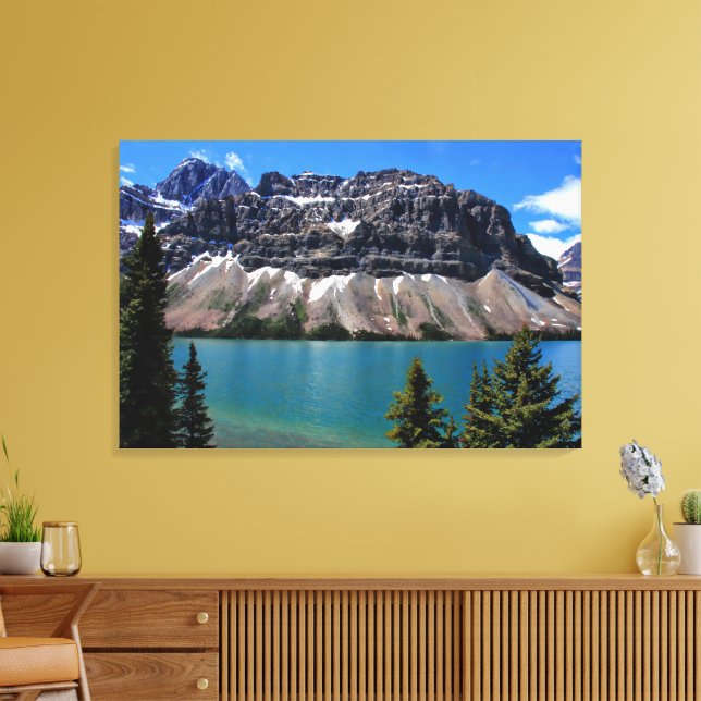 Lienzo Lago Bow, Parque Nacional Banff, Alberta (Insitu (Sala de estar))