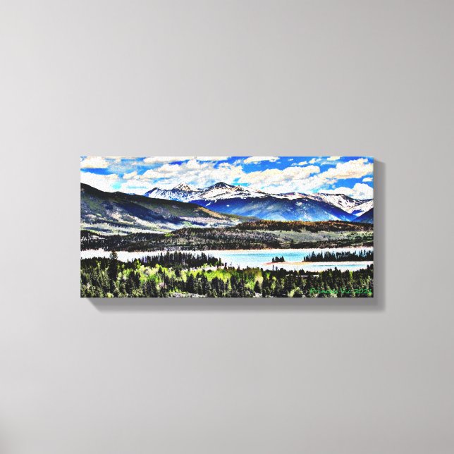 Lienzo Lago Colorado (Anverso)