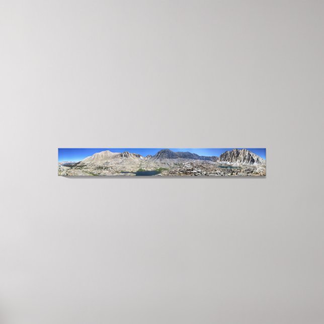 Lienzo Lago de guitarra y Monte Whitney - John Muir Trail (Anverso)