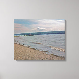 LIENZO LAGO DE MEYERS, LLANSING NUEVA YORK