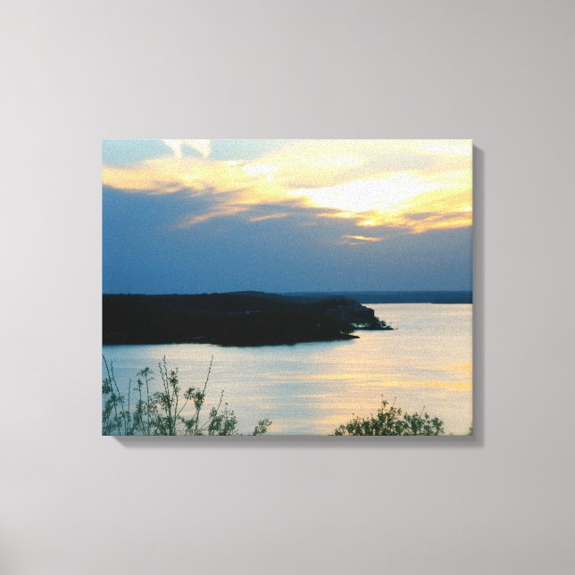 LIENZO LAGO DE OZARKS EN CANVAS (Anverso)