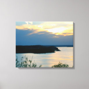 LIENZO LAGO DEL OZARKS EN LONA