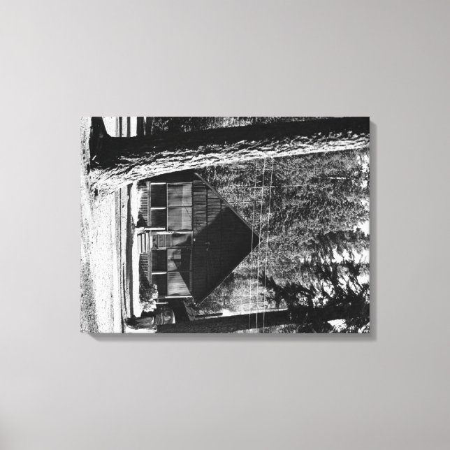 Lienzo Lago Diamond, Oregon Cabin Ver Fotografía (Anverso)