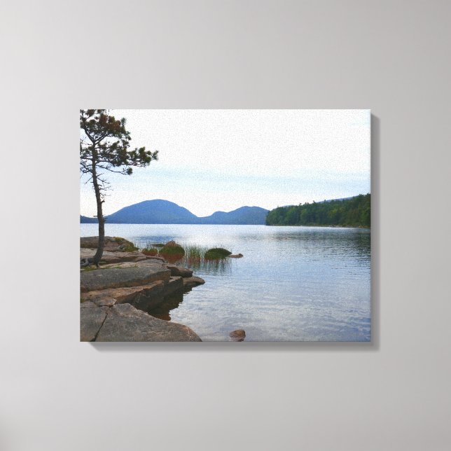Lienzo Lago Eagle en el Parque Nacional Acadia (Anverso)