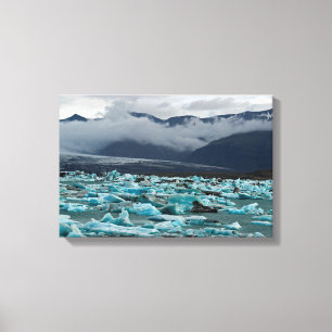 Lienzo Lago glaciar Jokulsarlon - Islandia