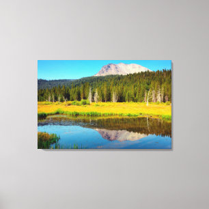 Lienzo Lago gorra En El Parque Nacional Volcánico De Lass