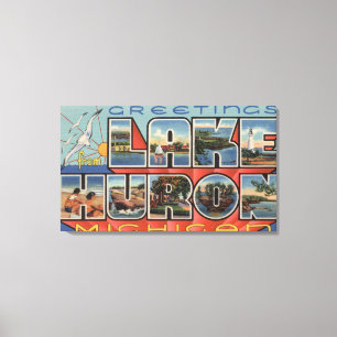 Lienzo Lago Huron, Michigan - Grandes Escenas de letras