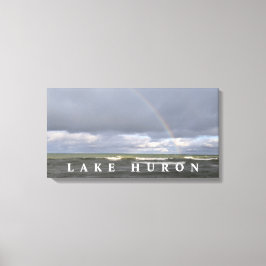 Lienzo Lago Huron Rainbow