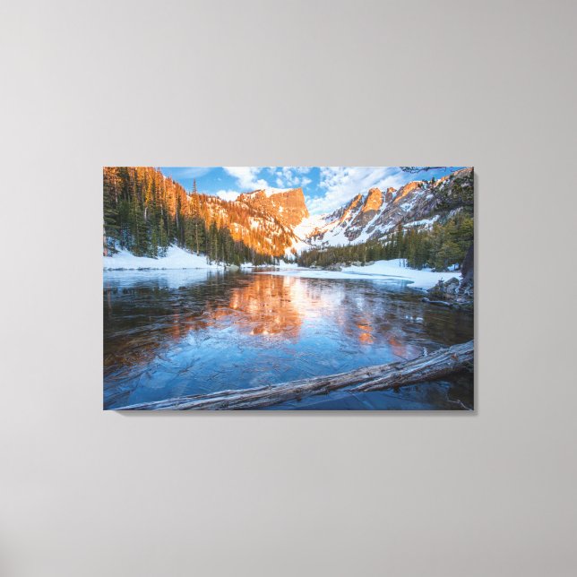 Lienzo Lago Icy Dream (Anverso)