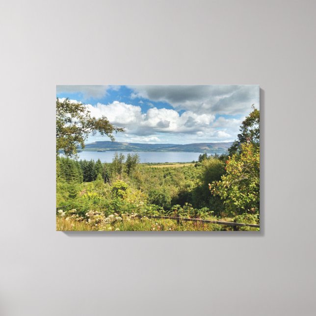 Lienzo Lago Irlandés bajo el cielo irlandés (Anverso)