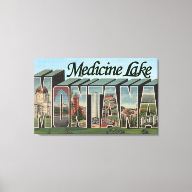 Lienzo Lago Medicina, Montana (Anverso)