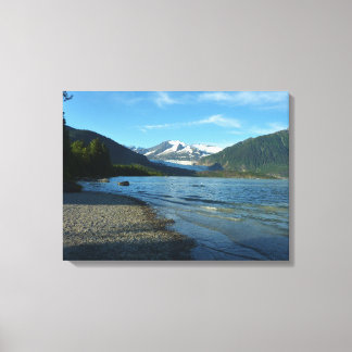 Lienzo Lago Mendenhall en Juneau Alaska Paisaje