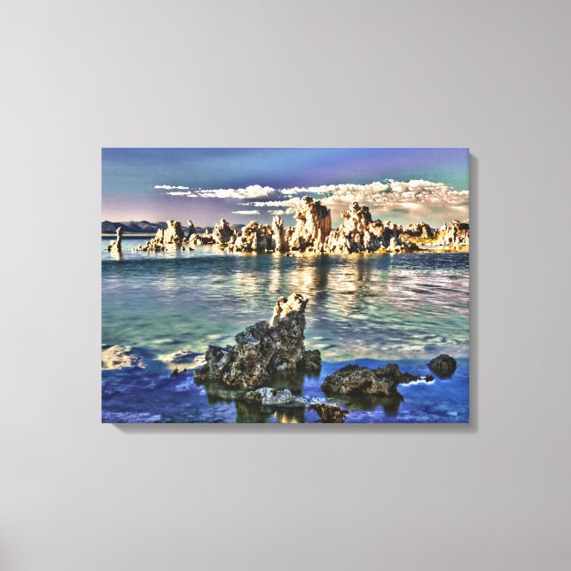 Lienzo Lago Mono, California (Anverso)