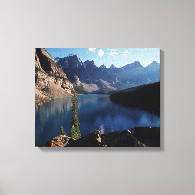 Lienzo Lago Moraine Parque Nacional Banff (Anverso)