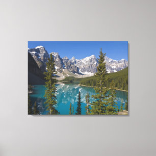 Lienzo Lago Moraine, Rockies canadienses, Alberta, Canadá