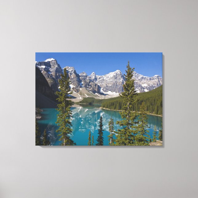 Lienzo Lago Moraine, Rockies canadienses, Alberta, Canadá (Anverso)