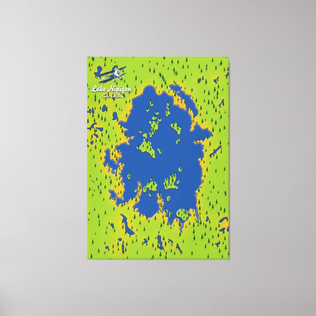 Lienzo Lago Nipigon (Anverso)