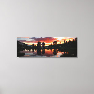 Lienzo Lago Reymann Sunset - Yosemite