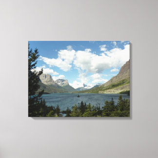 Lienzo Lago Saint Mary II en el Parque Nacional Glaciar