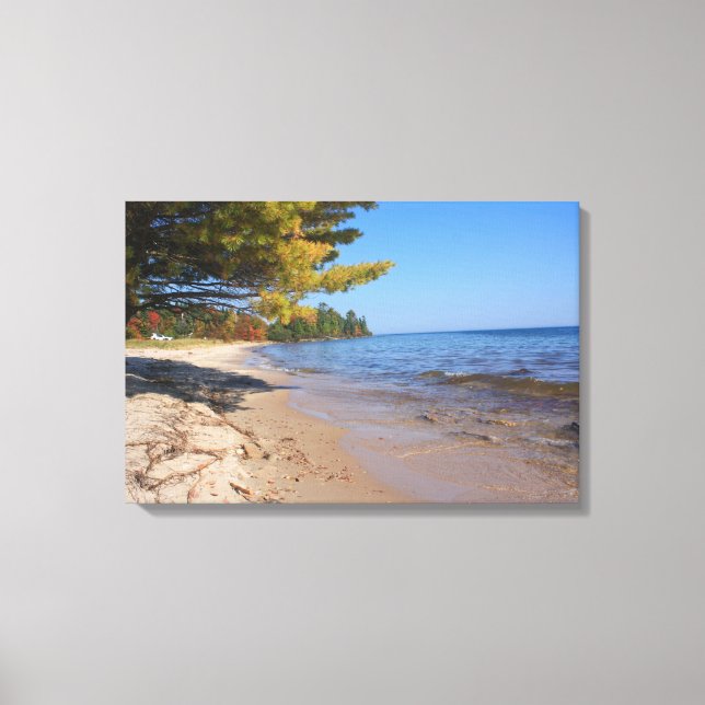 Lienzo Lago Superior, Parque Brunette en otoño (Anverso)