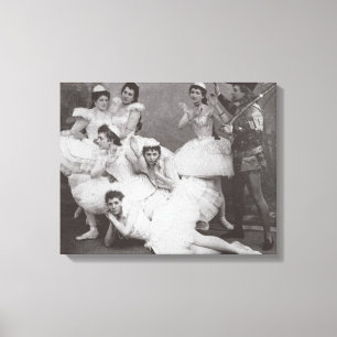 Lienzo Lago swan, teatro de Mariinsky, 1895 (foto de b/w)