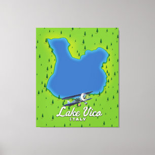 Lienzo Lago Vico Italia
