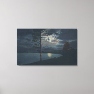 Lienzo Lago Yellowstone, WYView del lago por claro de