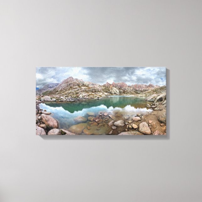 Lienzo Lagos gemelos - Cuenca de Chicago - Colorado (Anverso)