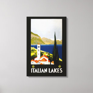 Lienzo Lagos Italianos Viaje Antiguo Italia