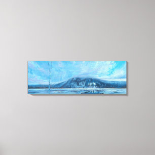 Lienzo Laguna de sauce sobre pintura de aceite de Vermont