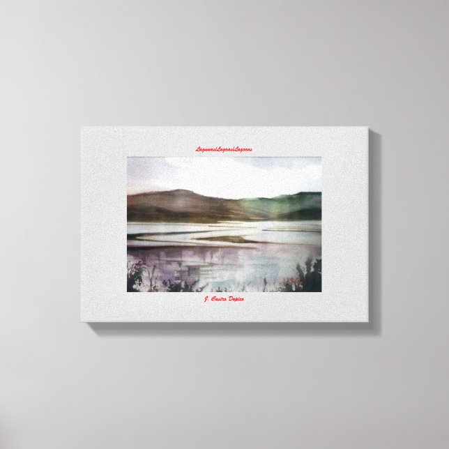 Lienzo Lagunas/Lagoas/Lagoons (Anverso)