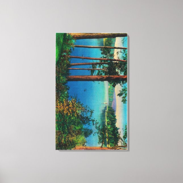 Lienzo Lake Arrowhead ViewLake Arrowhead, CA (Anverso)