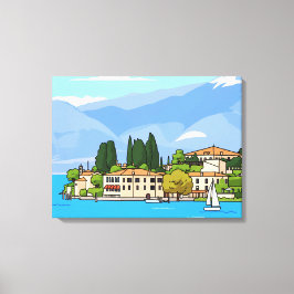 Lienzo Lake Garda San Vigilio view canvas print
