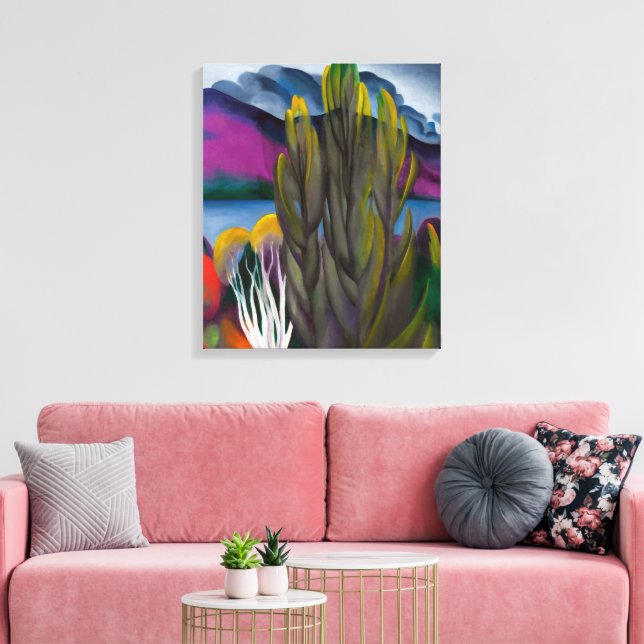 Lienzo Lake George White Birch | Georgia O'keeffe | (Insitu (Sala de estar))