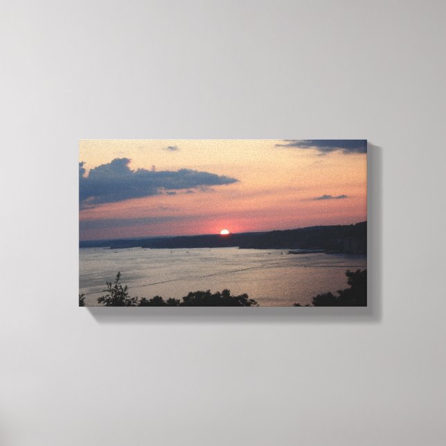 LIENZO LAKE OZARK SUNSET CANVAS (Anverso)