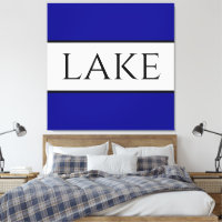 LAKE Sporty Bold Nave Blue White Summer Stripes