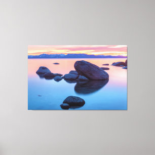 Lienzo Lake Tahoe Sunset