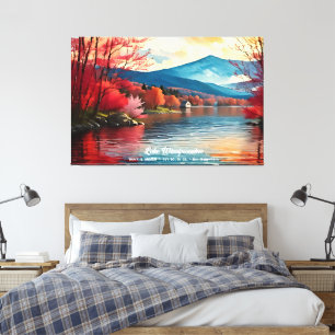 Lienzo Lake Winnipesaukee New Hampshire Home Wall Decour