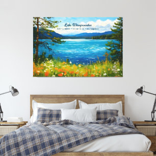 Lienzo Lake Winnipesaukee New Hampshire Home Wall Decour