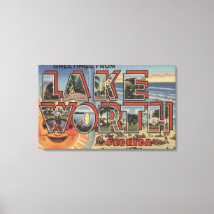 Lienzo Lake Worth, Florida - Grandes Escenas de letras