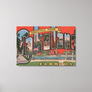 Lienzo Lakeland, Florida - Grandes Escenas de letras