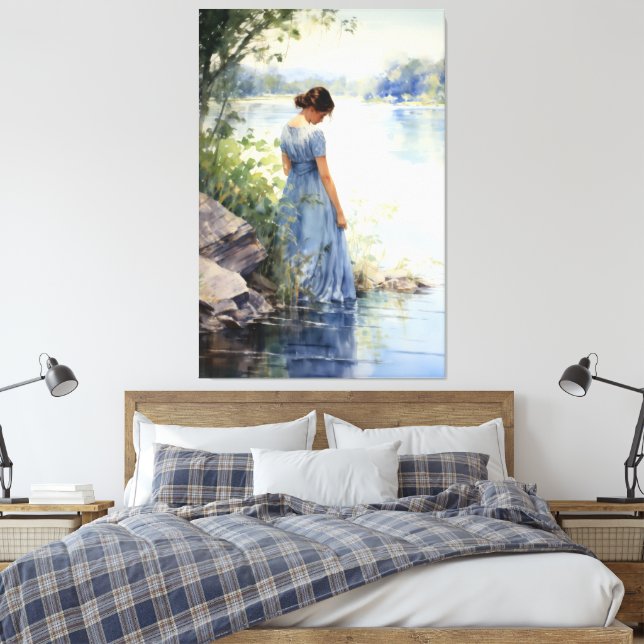 Lienzo Lakeside soledad (Insitu(Dormitorio))