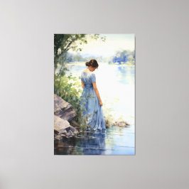 Lienzo Lakeside soledad